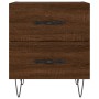Nightstand 2 pcs oak brown engineered wood 40x35x47.5 cm by vidaXL, Nightstands - Ref: Foro24-827307, Price: 56,05 €, Discoun...