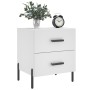 Nachttische 2 Stück, Holzwerkstoff, weiß, 40 x 35 x 47,5 cm von vidaXL, Nachttische - Ref: Foro24-827325, Preis: 101,06 €, Ra...
