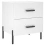 Nachttische 2 Stück, Holzwerkstoff, weiß, 40 x 35 x 47,5 cm von vidaXL, Nachttische - Ref: Foro24-827325, Preis: 99,68 €, Rab...