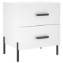 Nachttische 2 Stück, Holzwerkstoff, weiß, 40 x 35 x 47,5 cm von vidaXL, Nachttische - Ref: Foro24-827325, Preis: 101,06 €, Ra...