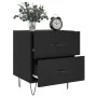 Mesitas de noche 2 uds madera ingeniería negro 40x35x47,5 cm de vidaXL, Mesitas de noche - Ref: Foro24-827295, Precio: 80,69 ...