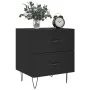 Mesitas de noche 2 uds madera ingeniería negro 40x35x47,5 cm de vidaXL, Mesitas de noche - Ref: Foro24-827295, Precio: 80,69 ...