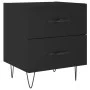 Mesitas de noche 2 uds madera ingeniería negro 40x35x47,5 cm de vidaXL, Mesitas de noche - Ref: Foro24-827295, Precio: 80,69 ...