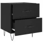 Mesitas de noche 2 uds madera ingeniería negro 40x35x47,5 cm de vidaXL, Mesitas de noche - Ref: Foro24-827295, Precio: 80,69 ...