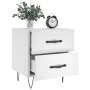 Nachttische 2 Stück, Holzwerkstoff, weiß, 40 x 35 x 47,5 cm von vidaXL, Nachttische - Ref: Foro24-827293, Preis: 80,69 €, Rab...