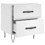 Mesitas de noche 2 uds madera ingeniería blanco 40x35x47,5 cm de vidaXL, Mesitas de noche - Ref: Foro24-827293, Precio: 80,69...