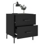 Mesitas de noche 2 uds madera ingeniería negro 40x35x47,5 cm de vidaXL, Mesitas de noche - Ref: Foro24-827311, Precio: 95,84 ...