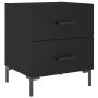 Mesitas de noche 2 uds madera ingeniería negro 40x35x47,5 cm de vidaXL, Mesitas de noche - Ref: Foro24-827311, Precio: 95,84 ...
