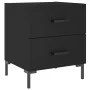 Nightstands 2 pcs black engineered wood 40x35x47.5 cm by vidaXL, Nightstands - Ref: Foro24-827311, Price: 92,02 €, Discount: %