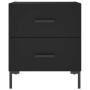 Mesitas de noche 2 uds madera ingeniería negro 40x35x47,5 cm de vidaXL, Mesitas de noche - Ref: Foro24-827311, Precio: 95,84 ...