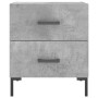 Bedside table 2 units in gray concrete engineered wood 40x35x47.5cm by vidaXL, Nightstands - Ref: Foro24-827317, Price: 65,56...