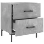 Bedside table 2 units in gray concrete engineered wood 40x35x47.5cm by vidaXL, Nightstands - Ref: Foro24-827317, Price: 64,99...