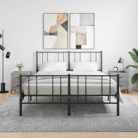 Nachttische 2 Stk. Sonomagraues Holzwerkstoff 40x35x47,5 cm von vidaXL, Nachttische - Ref: Foro24-827321, Preis: 75,48 €, Rab...