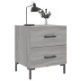 Mesitas noche 2 uds madera ingeniería gris Sonoma 40x35x47,5 cm de vidaXL, Mesitas de noche - Ref: Foro24-827321, Precio: 74,...
