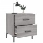 Nachttische 2 Stk. Sonomagraues Holzwerkstoff 40x35x47,5 cm von vidaXL, Nachttische - Ref: Foro24-827321, Preis: 75,48 €, Rab...