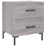Mesitas noche 2 uds madera ingeniería gris Sonoma 40x35x47,5 cm de vidaXL, Mesitas de noche - Ref: Foro24-827321, Precio: 74,...
