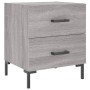 Nachttische 2 Stk. Sonomagraues Holzwerkstoff 40x35x47,5 cm von vidaXL, Nachttische - Ref: Foro24-827321, Preis: 75,48 €, Rab...