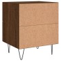 Brown oak engineered wood bedside table 40x35x47.5 cm by vidaXL, Nightstands - Ref: Foro24-827306, Price: 57,03 €, Discount: %