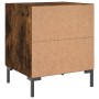 Mesita de noche madera ingeniería roble ahumado 40x35x47,5 cm de vidaXL, Mesitas de noche - Ref: Foro24-827318, Precio: 50,44...