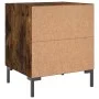 Nachttisch aus geräuchertem Eichenholzwerkstoff, 40 x 35 x 47,5 cm von vidaXL, Nachttische - Ref: Foro24-827318, Preis: 49,76...