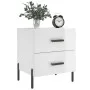 Bedside table 2 units engineered wood glossy white 40x35x47.5cm by vidaXL, Nightstands - Ref: Foro24-827329, Price: 104,47 €,...