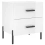 Bedside table 2 units engineered wood glossy white 40x35x47.5cm by vidaXL, Nightstands - Ref: Foro24-827329, Price: 104,47 €,...