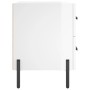 Bedside table 2 units engineered wood glossy white 40x35x47.5cm by vidaXL, Nightstands - Ref: Foro24-827329, Price: 105,79 €,...