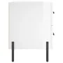 Bedside table 2 units engineered wood glossy white 40x35x47.5cm by vidaXL, Nightstands - Ref: Foro24-827329, Price: 104,47 €,...