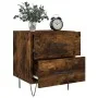 Bedside table 2 units smoked oak engineered wood 40x35x47.5cm by vidaXL, Nightstands - Ref: Foro24-827303, Price: 82,67 €, Di...