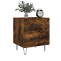 Bedside table 2 units smoked oak engineered wood 40x35x47.5cm by vidaXL, Nightstands - Ref: Foro24-827303, Price: 83,73 €, Di...