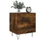 Bedside table 2 units smoked oak engineered wood 40x35x47.5cm by vidaXL, Nightstands - Ref: Foro24-827303, Price: 82,67 €, Di...