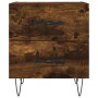 Bedside table 2 units smoked oak engineered wood 40x35x47.5cm by vidaXL, Nightstands - Ref: Foro24-827303, Price: 83,73 €, Di...