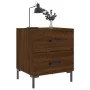 Mesita noche 2 uds madera ingeniería marrón roble 40x35x47,5 cm de vidaXL, Mesitas de noche - Ref: Foro24-827323, Precio: 64,...