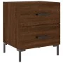 Mesita noche 2 uds madera ingeniería marrón roble 40x35x47,5 cm de vidaXL, Mesitas de noche - Ref: Foro24-827323, Precio: 64,...