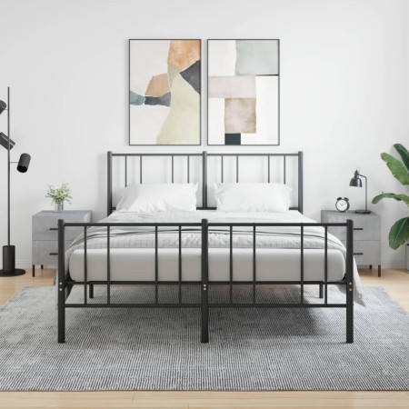 Nachttisch 2 Stück betongraues Holzwerkstoff 40x35x47,5cm von vidaXL, Nachttische - Ref: Foro24-827333, Preis: 71,16 €, Rabat...