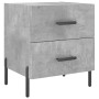 Nachttisch 2 Stück betongraues Holzwerkstoff 40x35x47,5cm von vidaXL, Nachttische - Ref: Foro24-827333, Preis: 71,16 €, Rabat...