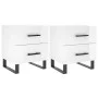Nightstand 2 pcs glossy white engineered wood 40x35x47.5cm by vidaXL, Nightstands - Ref: Foro24-827361, Price: 111,09 €, Disc...