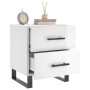 Mesita noche 2 uds madera ingeniería blanco brillo 40x35x47,5cm de vidaXL, Mesitas de noche - Ref: Foro24-827361, Precio: 112...