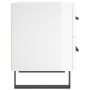 Mesita noche 2 uds madera ingeniería blanco brillo 40x35x47,5cm de vidaXL, Mesitas de noche - Ref: Foro24-827361, Precio: 112...