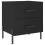 Nightstands 2 pcs black engineered wood 40x35x47.5 cm by vidaXL, Nightstands - Ref: Foro24-827327, Price: 99,93 €, Discount: %