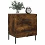 Mesita noche 2 uds madera ingeniería roble ahumado 40x35x47,5cm de vidaXL, Mesitas de noche - Ref: Foro24-827335, Precio: 69,...