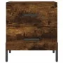 Mesita noche 2 uds madera ingeniería roble ahumado 40x35x47,5cm de vidaXL, Mesitas de noche - Ref: Foro24-827335, Precio: 69,...