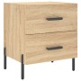 Nachttisch, 2 Stück, Holzwerkstoff, Sonoma-Eiche, 40 x 35 x 47,5 cm von vidaXL, Nachttische - Ref: Foro24-827331, Preis: 96,0...