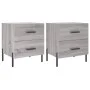 Nightstands 2 pcs Sonoma gray engineered wood 40x35x47.5 cm by vidaXL, Nightstands - Ref: Foro24-827337, Price: 72,71 €, Disc...