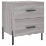 Nachttische 2 Stk. Sonomagraues Holzwerkstoff 40x35x47,5 cm von vidaXL, Nachttische - Ref: Foro24-827337, Preis: 81,60 €, Rab...