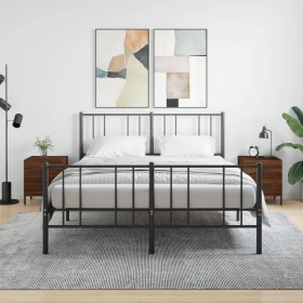 Nachttisch, 2 Stück, Eichenbraun, Holzwerkstoff, 40 x 35 x 47,5 cm von vidaXL, Nachttische - Ref: Foro24-827339, Preis: 99,57...