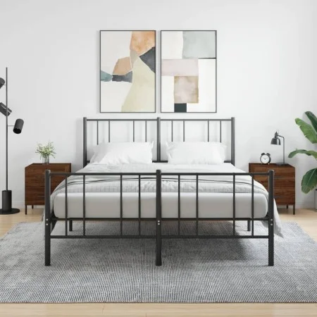 Mesita noche 2 uds madera ingeniería marrón roble 40x35x47,5 cm de vidaXL, Mesitas de noche - Ref: Foro24-827339, Precio: 98,...