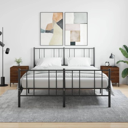 Nachttisch, 2 Stück, Eichenbraun, Holzwerkstoff, 40 x 35 x 47,5 cm von vidaXL, Nachttische - Ref: Foro24-827339, Preis: 99,57...
