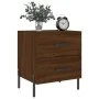 Mesita noche 2 uds madera ingeniería marrón roble 40x35x47,5 cm de vidaXL, Mesitas de noche - Ref: Foro24-827339, Precio: 98,...