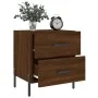 Mesita noche 2 uds madera ingeniería marrón roble 40x35x47,5 cm de vidaXL, Mesitas de noche - Ref: Foro24-827339, Precio: 98,...